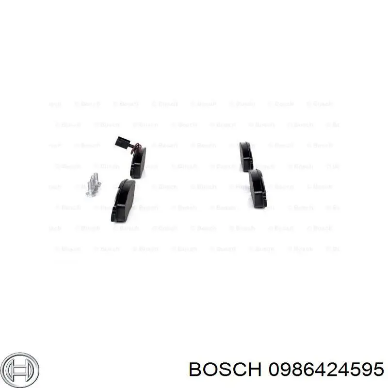 Pastillas de freno 0986424595 Bosch