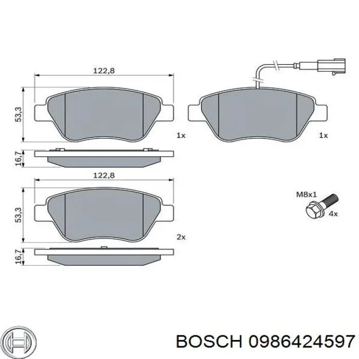 Pastillas de freno delanteras Fiat Stilo 192