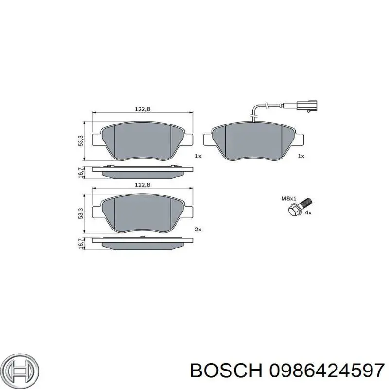 Pastillas de freno delanteras Fiat Stilo 192