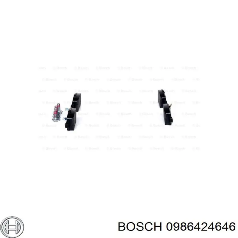 0986424646 Bosch pastillas de freno traseras