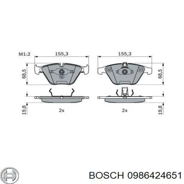 Pastillas de freno delanteras BMW 3 E90