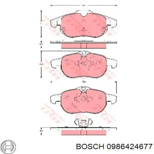 Pastillas de freno delanteras Opel Vectra