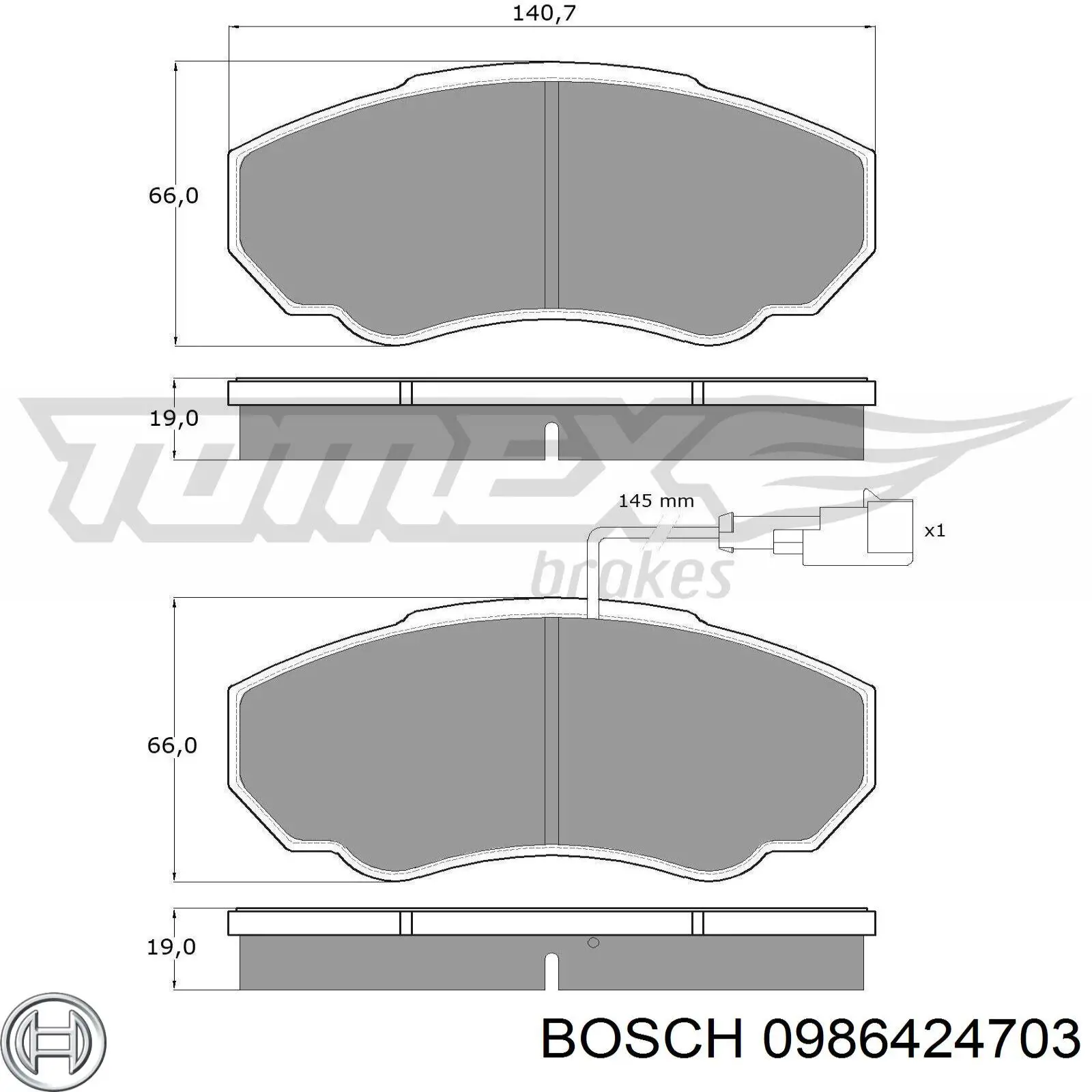 Pastillas de freno delanteras Fiat Ducato 2 230L
