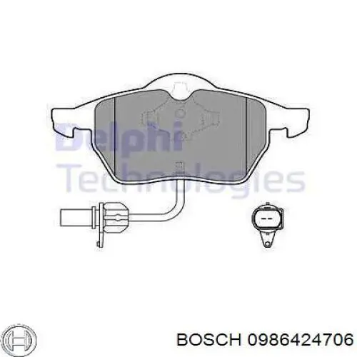 Pastillas de freno delanteras Audi A6 4F2