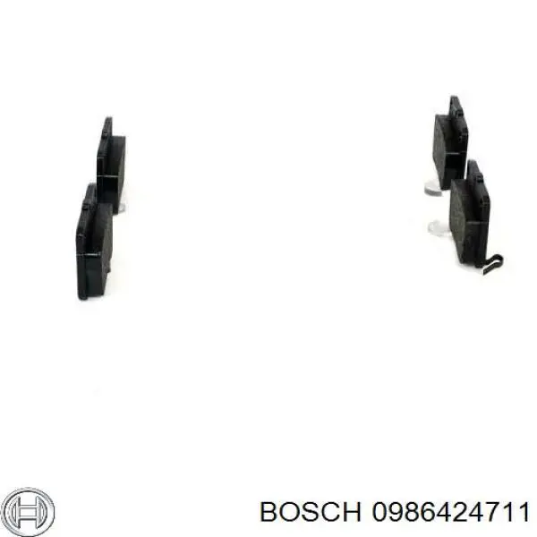 Pastillas de freno traseras 0986424711 Bosch