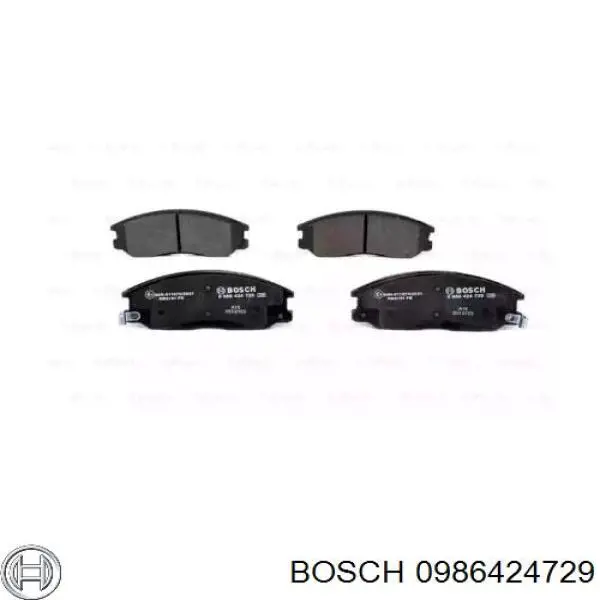 0986424729 Bosch Pastillas delanteras