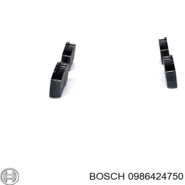 0 986 424 750 Bosch pastillas de freno traseras