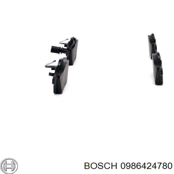 0 986 424 780 Bosch pastillas de freno delanteras