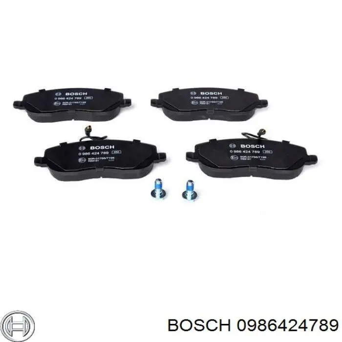 0986424789 Bosch pastillas de freno delanteras