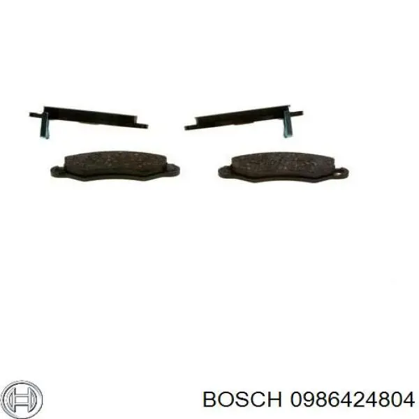 0986424804 Bosch pastillas de freno delanteras