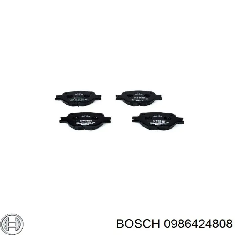 0986424808 Bosch pastillas de freno delanteras