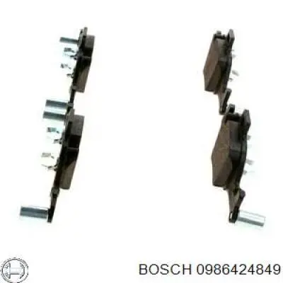 0986424849 Bosch pastillas de freno delanteras