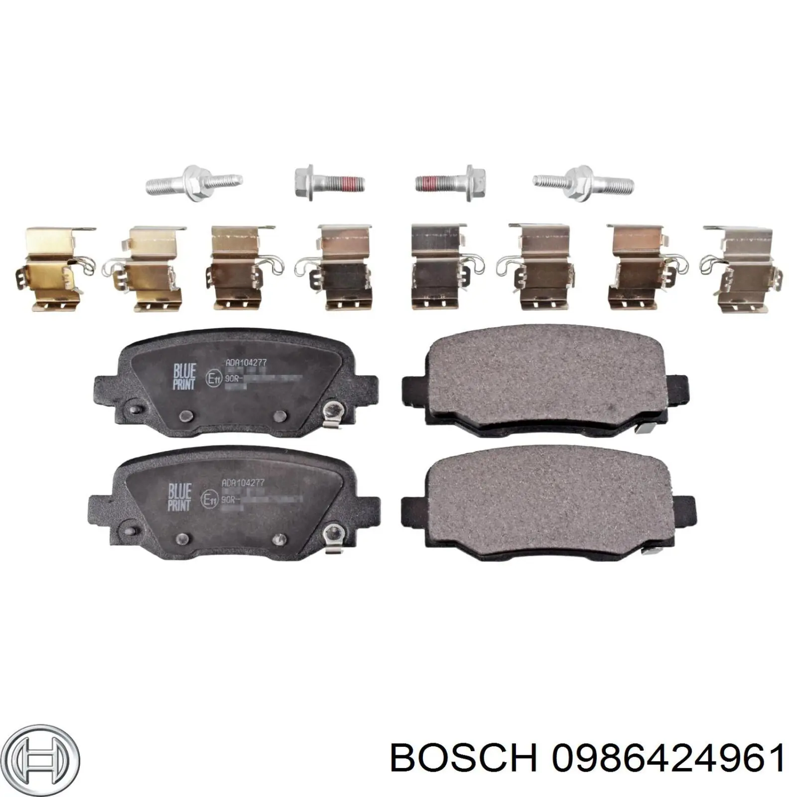 0986424961 Bosch pastillas de freno traseras