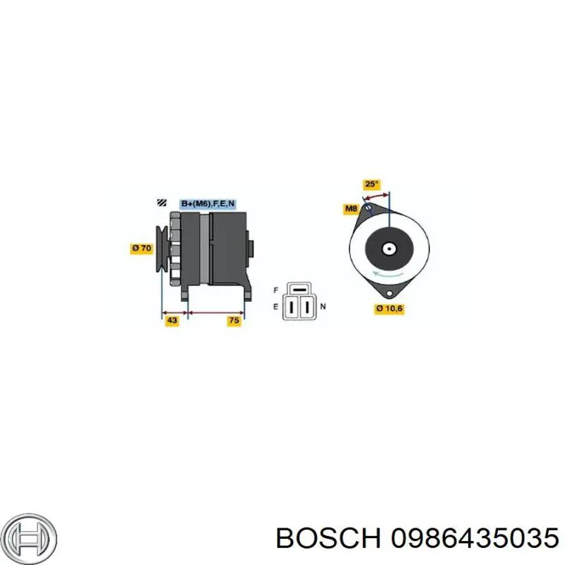 0986435035 Bosch inyector