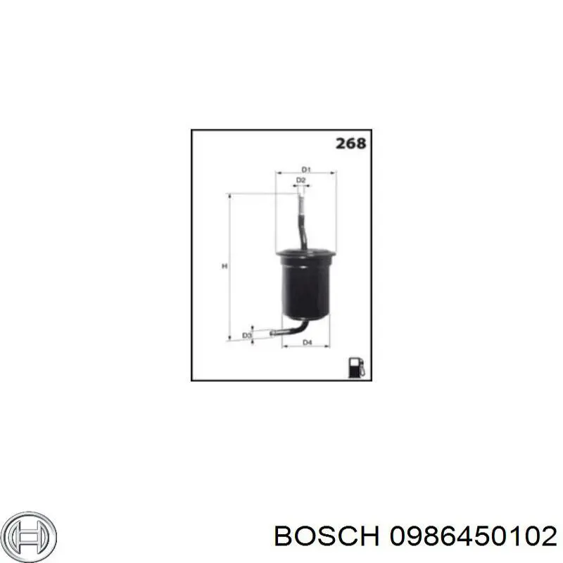 0986450102 Bosch filtro combustible