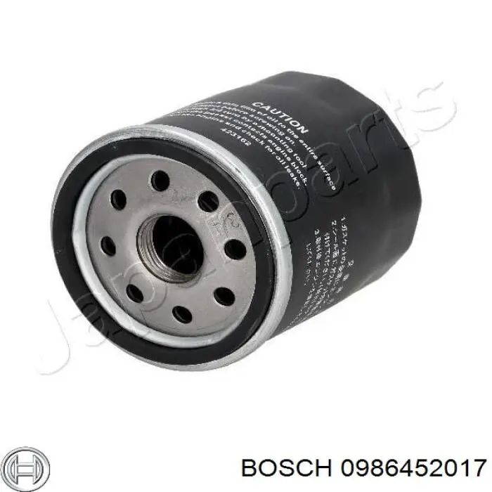 0986452017 Bosch filtro de aceite