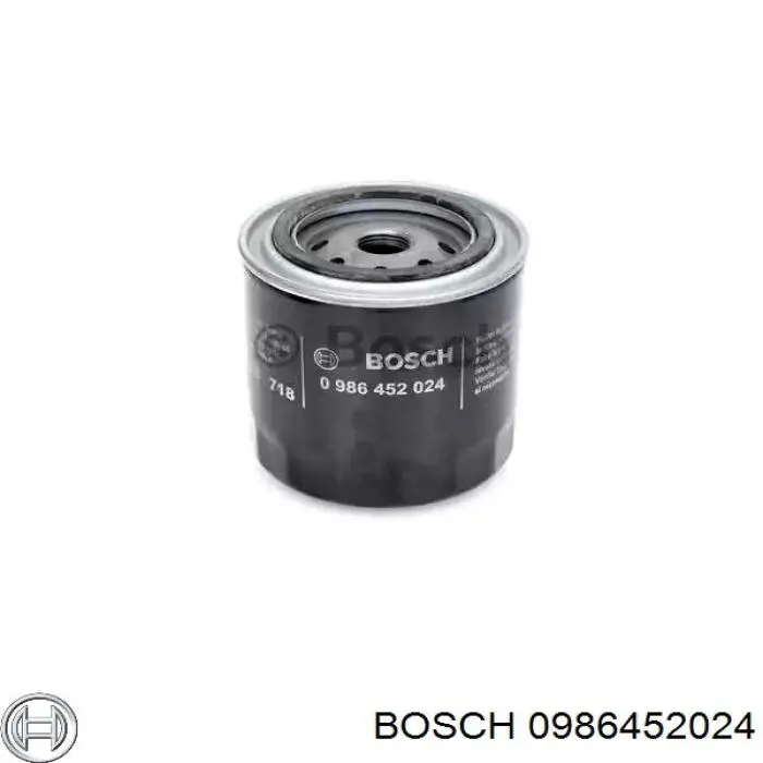 0986452024 Bosch filtro de aceite