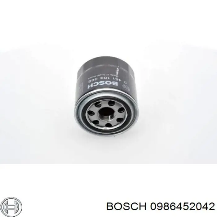 0 986 452 042 Bosch filtro de aceite