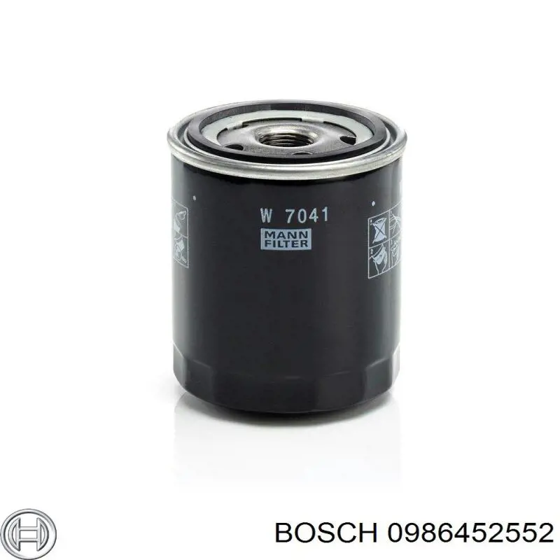 0986452552 Bosch filtro de aceite