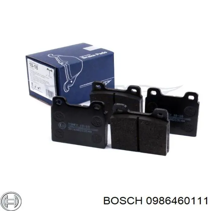 0986460111 Bosch pastillas de freno delanteras