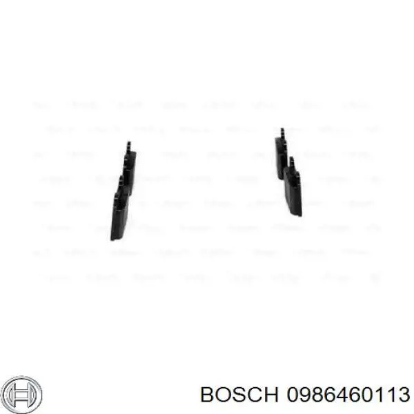 0 986 460 113 Bosch pastillas de freno delanteras