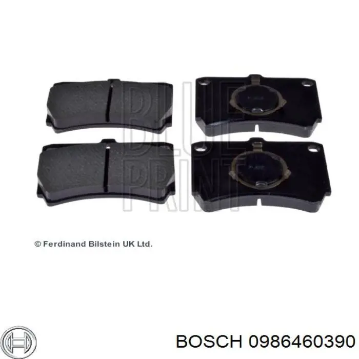 0986460390 Bosch pastillas de freno delanteras