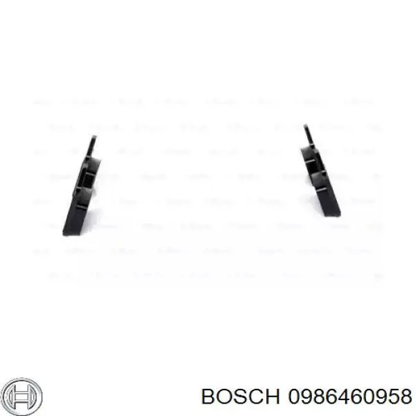 0986460958 Bosch pastillas de freno traseras