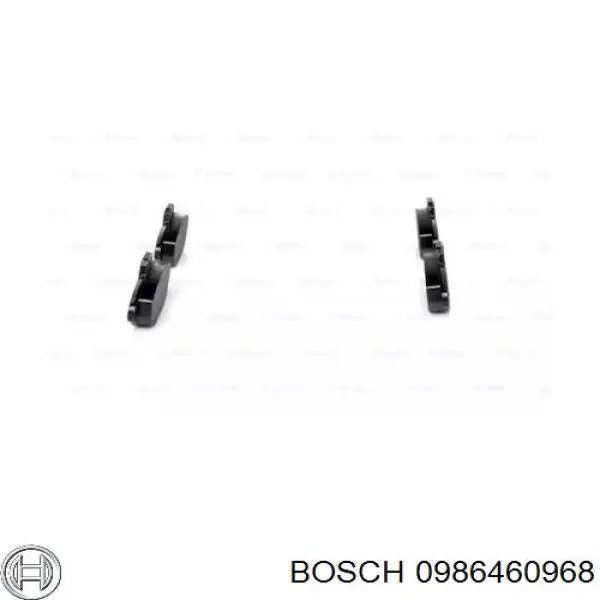 0986460968 Bosch pastillas de freno delanteras