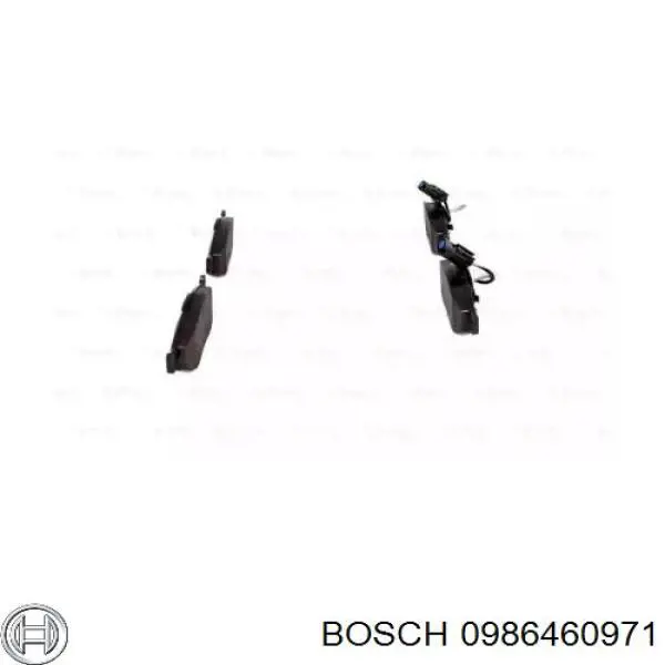 0 986 460 971 Bosch pastillas de freno delanteras