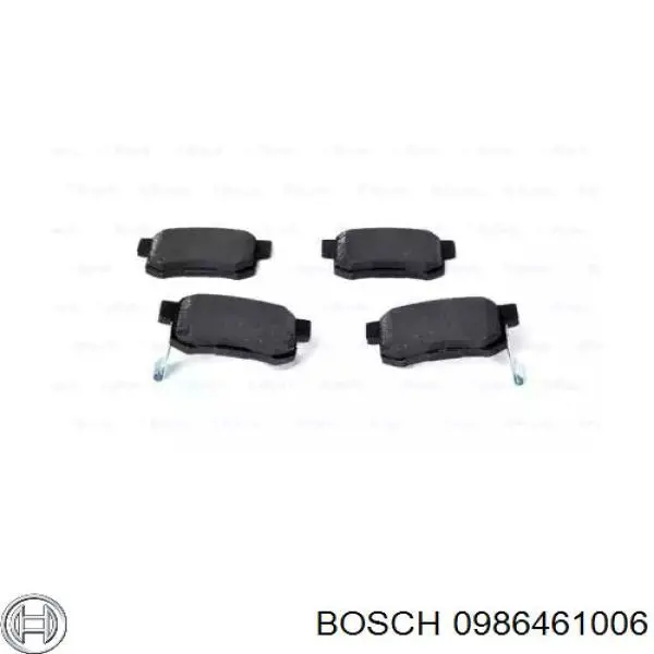 Pastillas traseras Bosch 0986461006