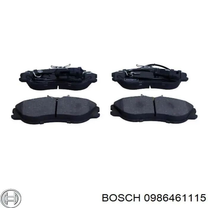 0986461115 Bosch pastillas de freno delanteras