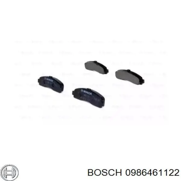 0986461122 Bosch pastillas de freno delanteras