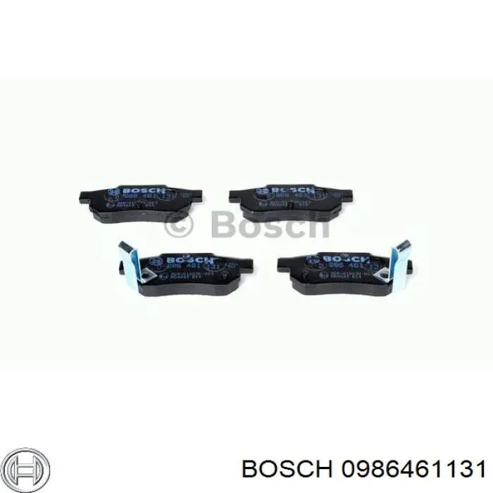 0986461131 Bosch pastillas de freno traseras