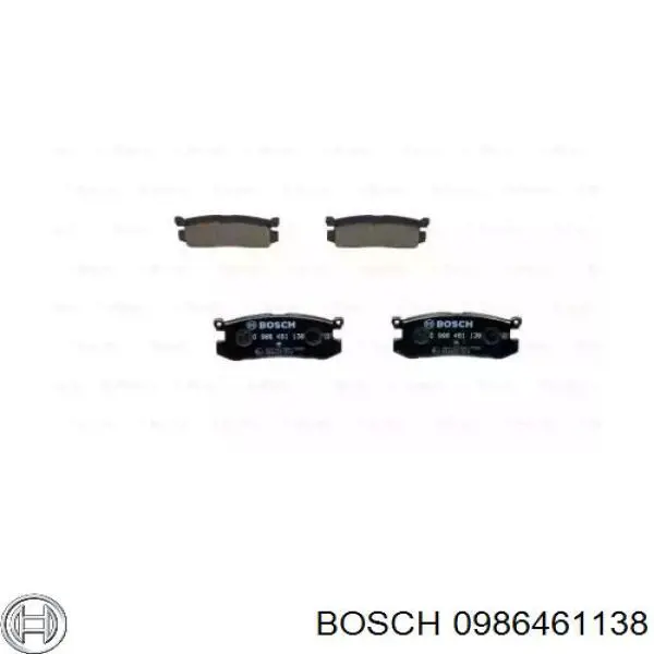 0986461138 Bosch pastillas de freno delanteras