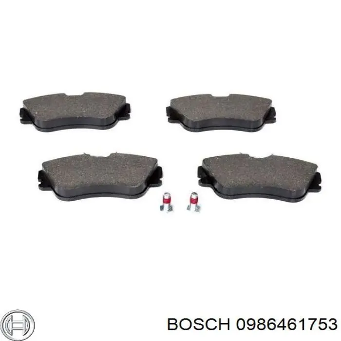 0986461753 Bosch pastillas de freno delanteras