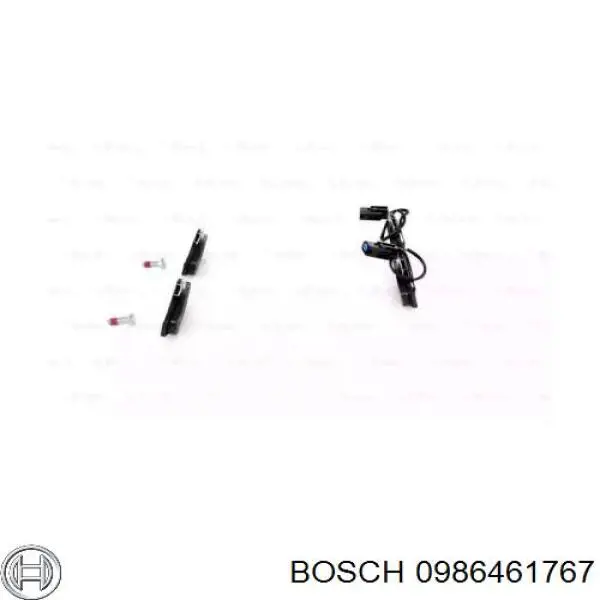 0 986 461 767 Bosch pastillas de freno traseras