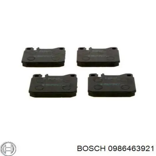 0986463921 Bosch pastillas de freno delanteras