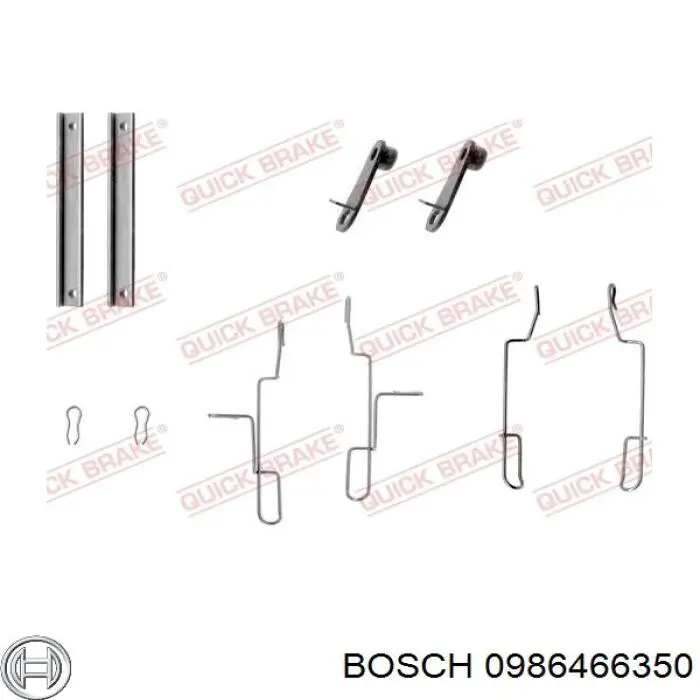 0986466350 Bosch pastillas de freno delanteras