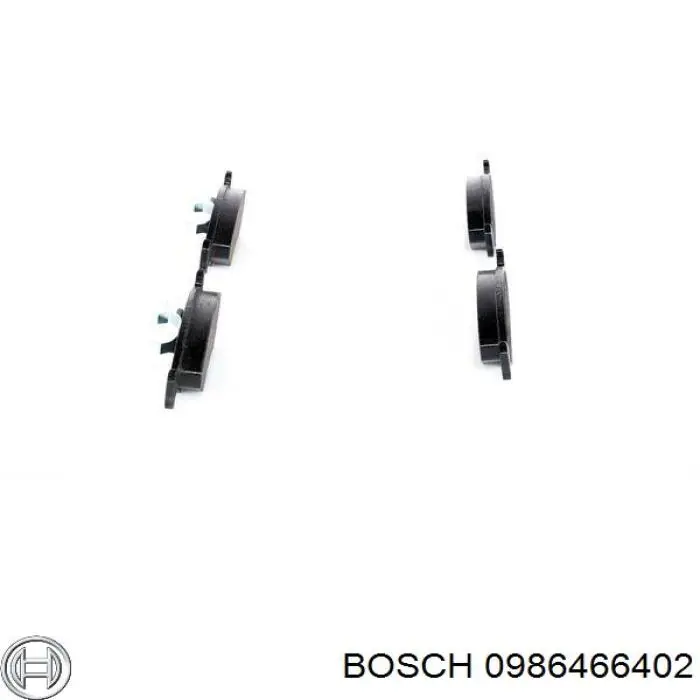 0986466402 Bosch pastillas de freno delanteras