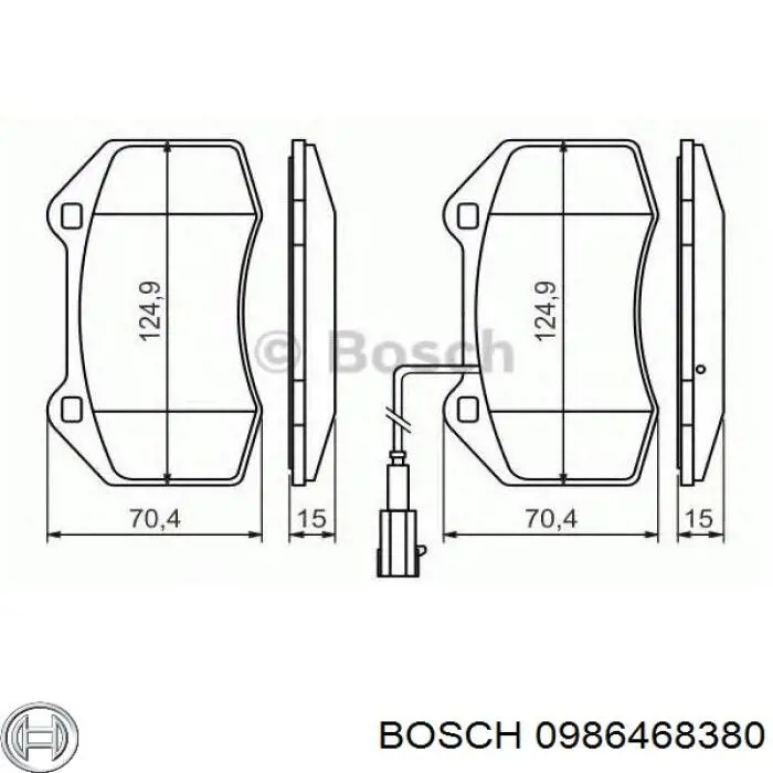 Pastillas de freno delanteras Fiat Tipo 160