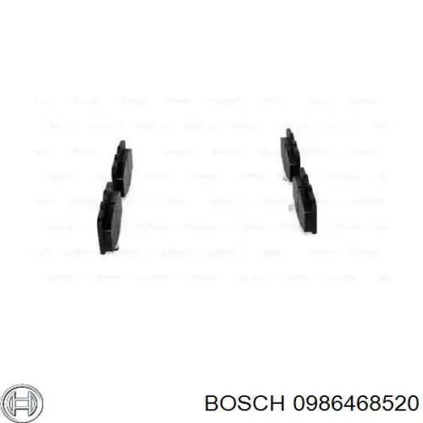 0986468520 Bosch pastillas de freno delanteras