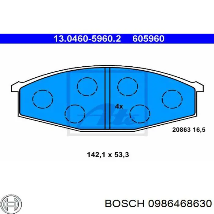 Pastillas de freno delanteras Nissan Patrol Y60