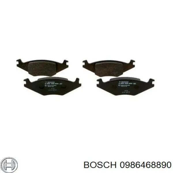 0986468890 Bosch pastillas de freno delanteras