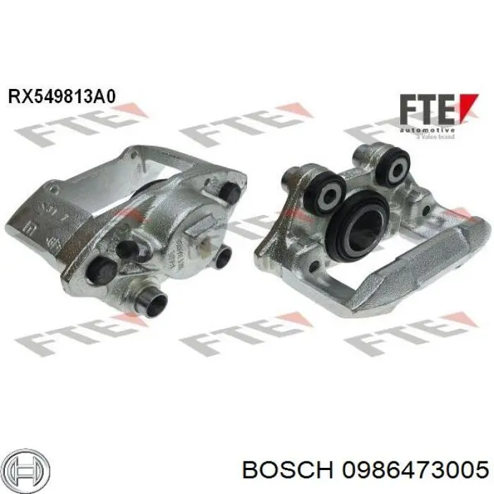 0986473005 Bosch pinza de freno delantera izquierda