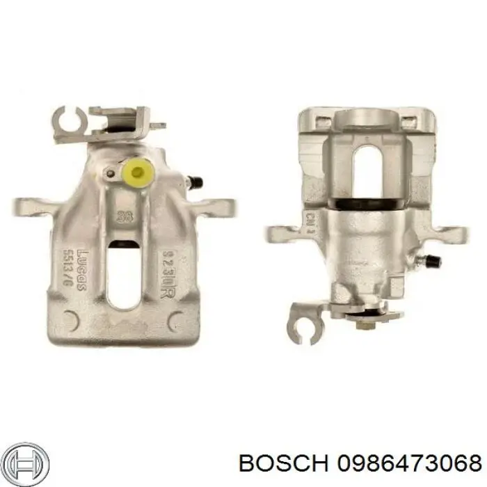 0 986 473 068 Bosch pinza de freno trasera izquierda