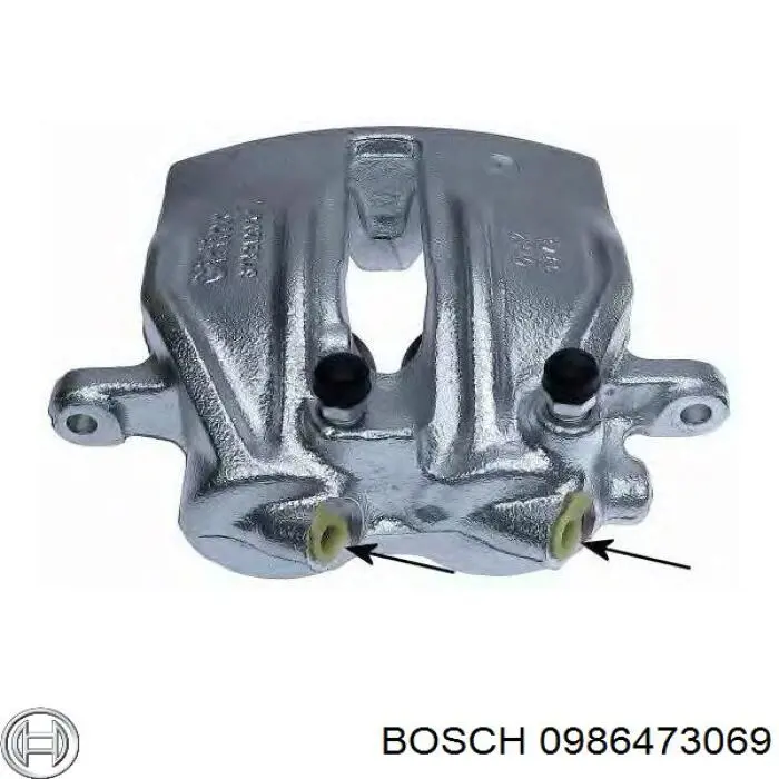 0 986 473 069 Bosch pinza de freno delantera izquierda