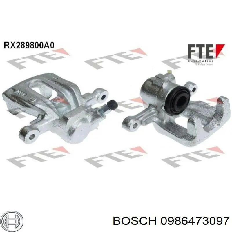 Pinza de freno delantera izquierda 0986473097 Bosch