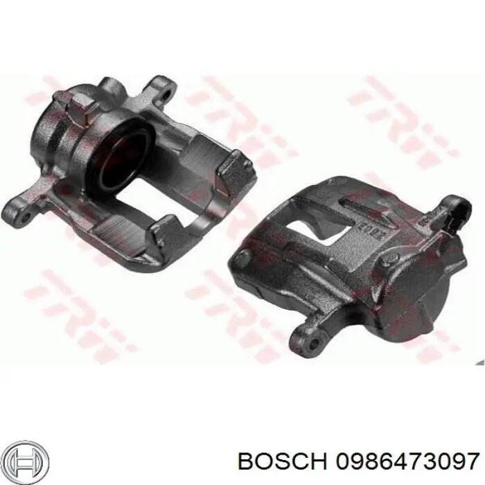 0 986 473 097 Bosch pinza de freno delantera izquierda