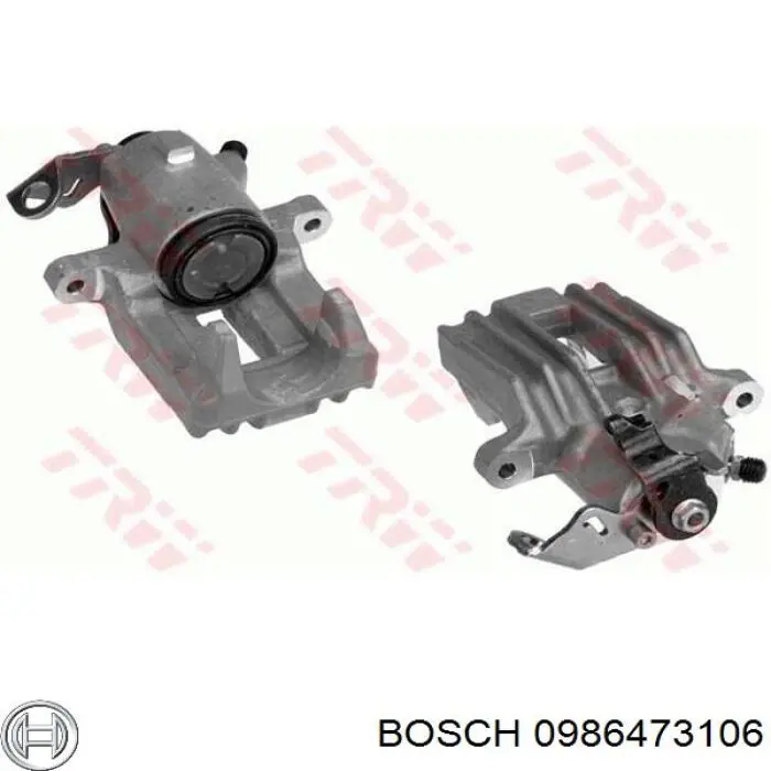 0986473106 Bosch pinza de freno trasera izquierda