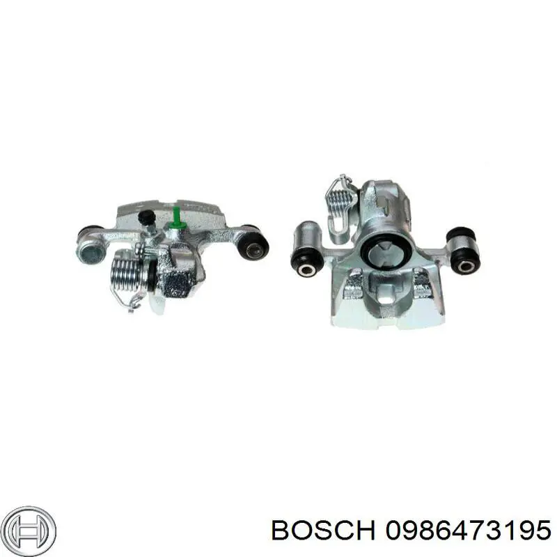 0986473195 Bosch pinza de freno trasera izquierda